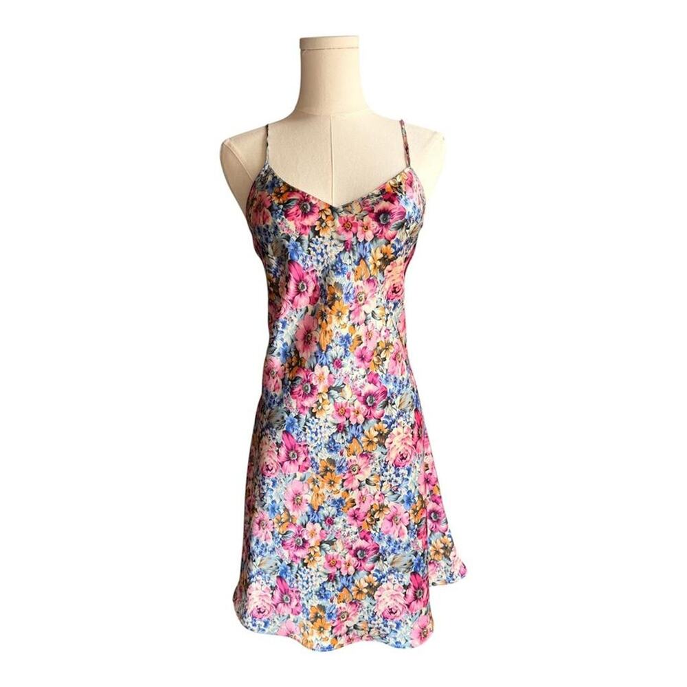 Floral slip dress with adjustable